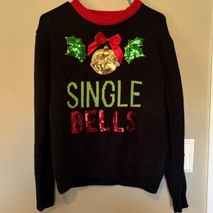 Single bells Merry Christmas sweater Large